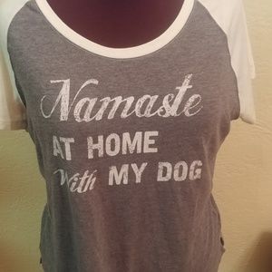 Maurices Namaste at home with my dog XL